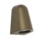 TORQUE: Exterior GU10 Aged Brass Surface Mounted Cone Wall Light IP65