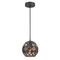 TUILE: Interior Small Embossed Tiled Iron Wine Glass Shape Pendant Lights