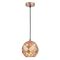 TUILE: Interior Small Embossed Tiled Iron Wine Glass Shape Pendant Lights