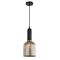 VINTAJ: Retro Interior Ellipse Shape Ribbed Glass Pendant Lights