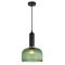 VINTAJ: Retro Interior Dome Shape Ribbed Glass Pendant Lights