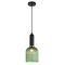 VINTAJ: Retro Interior Ellipse Shape Ribbed Glass Pendant Lights