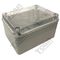 PVC Weatherproof Enclosure | Clear Lid & Grey Body | IP56 Rated | High Wall Mountable | by Tobin