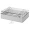 PVC Weatherproof Enclosure | Clear Lid & IP56 Rated | Durable Grey Body | by Tobin
