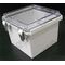 ABS Electrical Enclosure | IP66 Rated | Hinged Clear Lid | Grey Body | by Tobin