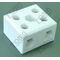 Porcelain Terminal Block 2 Wire Connect | 30A Current Rating | Durable Ceramic Construction | by Tobin