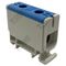 Bi Metal Terminal Block | 1 Pole | Copper 2.5-50mm² & Aluminum 6-50mm² | Blue | by Tobin