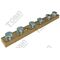 Earth Bars 165A 6 Pole | Stud Only Design | 6 x M8 Studs | by Tobin