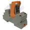 Relay and Base Square 4P 24VDC | 4PDT Configuration | 6A Switching Capacity | by Tobin