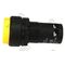 Pushbutton Monobloc Raised Yellow | 1 N/O & 1 N/C Contacts | Durable Design | by Tobin
