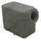 Housing 10P Alum Horizontal Hood | 10 Poles Plus Earth | 4 Pins | M20 Cable Gland | by Tobin