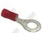Ring Terminal Red 0.5-1.5mm | 6.4mm Stud Size | Pack of 100 | by Tobin