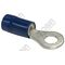 Ring Terminal Blue 1.5-2.5mm | 4mm Stud Size | Insulated Copper | Pack of 100 | by Tobin