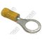 Ring Terminal Yellow 2.5-6.0mm | 10mm Stud Size | Pack of 50 | by Tobin