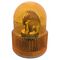 12V DC Amber LED Revolving Warning Light | High Visibility | Compact 125mm Size | by Tobin