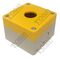 Pushbutton Enclosure Plastic | Single Hole Design | 51mm Depth | Yellow | by Tobin