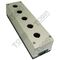 Pushbutton Enclosure Plastic 5 Hole | Durable Plastic | 22mm Hole Size | Ideal for Control Circuits | by Tobin
