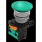 Pushbutton Mushroom Head Green | 1 Normally Open Contact | Easy Activation Design | by Tobin