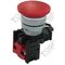 Pushbutton Mushroom Head Red | 1 N/C Contact | Easy Activation | Emergency Stop Function | by Tobin