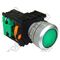Pushbutton Illuminated 24VAC Green | LED Illumination | 1N/O Contact | Flush Mount | by Tobin