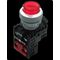 24V AC/DC Illuminated Pushbutton Switch | Red LED | Raised Design | N/C Contact | by Tobin