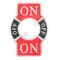 Toggle Switch On/Off/On Label | Clear Legend Plate | Durable Design | by Tobin