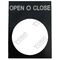 Pushbutton Legend Plate Open - O - Close | Durable Material | Easy Identification | Fits Standard Sizes | by Tobin