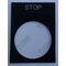 Pushbutton Legend Plate Stop | Durable Plastic or Metal | Clear 'Stop' Legend | Compatible with Standard Sizes | by Tobin