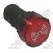 Buzzer with Flashing Light LED | 12VAC/DC | Monobloc Design | 22mm Diameter | by Tobin