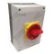 Isolator Enclosed IP56 4 Pole 100A | Weatherproof Design | ON/OFF Main Switch | by Tobin