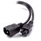 2m IEC C14 to IEC C5 Power Cable | Male to Female Connector | Durable Construction | by SERVEREDGE
