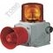 Warning Lite/Sound HD IP66 Amber 24VDC Electronic | Heavy-Duty LED Rotating Beacon | Integrated Sounder | by Tobin