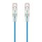 1m Blue Ultra Slim Cat6 Network Cable | 28AWG | 50u Gold Plated Connectors | UTP Design | by SERVEREDGE