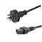 IEC Lock Power Cord | 1m IEC C13 to Aus 3 Pin Plug | Patented Locking Mechanism | SAA Approved | by SERVEREDGE