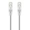 0.50m Grey Ultra Slim Cat6 Network Cable | 28AWG | 50u Gold Plated Connectors | Flexible Design | by SERVEREDGE