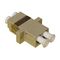 LC/F to LC/F Multi Mode Duplex OM1 Fibre Adapter | Beige Color | Low Insertion Loss | High Precision Alignment | by SERVEREDGE