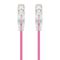 5m Pink Ultra Slim Cat6 Network Cable | 28AWG UTP | 50u Gold Plated Connectors | Flexible Design | by SERVEREDGE