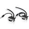 10m Pro Series Slim Flexible VGA Cable | Male to Male | 80cm & 30cm 3.5mm Audio Cables | by SERVEREDGE
