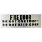 Fire Door Do Not Obstruct Sign | Black & Silver | Durable Material | Compliance with AS/NZS 2293 | by Fire Factory Australia