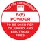 Extinguisher Identification Sign Sticker | Durable Adhesive | Easy Application | 193mm x 193mm | by Fire Factory Australia