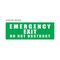 Emergency Exit Sign | Do Not Obstruct Message | High Visibility | Green Background | by Fire Factory Australia
