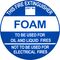 Foam Extinguisher Identification Sign | Durable Metal Construction | Clear Visibility | @Each by Fire Factory Australia