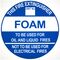 FOAM Extinguisher Identification Sign | Durable Plastic or Metal | High Visibility | 193mm x 193mm | by Fire Factory Australia