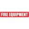 Fire Equipment Red Strip | High Visibility | Durable Weather-Resistant Plastic | 500mm x 100mm | by Fire Factory Australia