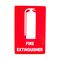 Fire Extinguisher Location Sign (Medium) | Durable Plastic or Metal | High Visibility Red and White | by Fire Factory Australia