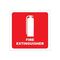 Fire Extinguisher Location Sign | Self-Adhesive | Durable Vinyl | 100mm x 100mm | by Fire Factory Australia