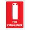 Fire Extinguisher Small Location Sign | Self-Adhesive | Durable Vinyl | Compact Size | by Fire Factory Australia