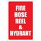Fire Hose Reel & Hydrant Angle Sign | Durable Weather-Resistant Plastic | Compact Size | Fire Safety Red & White | by Fire Factory Australia