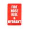 Fire Hose Reel & Hydrant Location Sign | Clear Visibility | Medium Size | Durable Weather-Resistant Material | by Fire Factory Australia