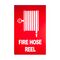 Fire Hose Reel Sign (Large) | 300mm x 450mm | Durable Weather-Resistant Material | High Visibility Red & White | by Fire Factory Australia